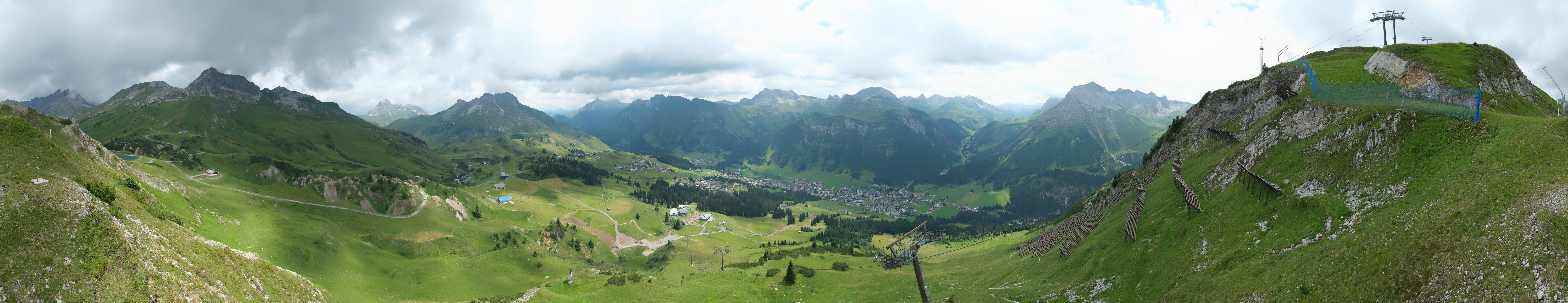 Archiv Foto Webcam Lech-Zürs: Kriegerhorn Panoramablick