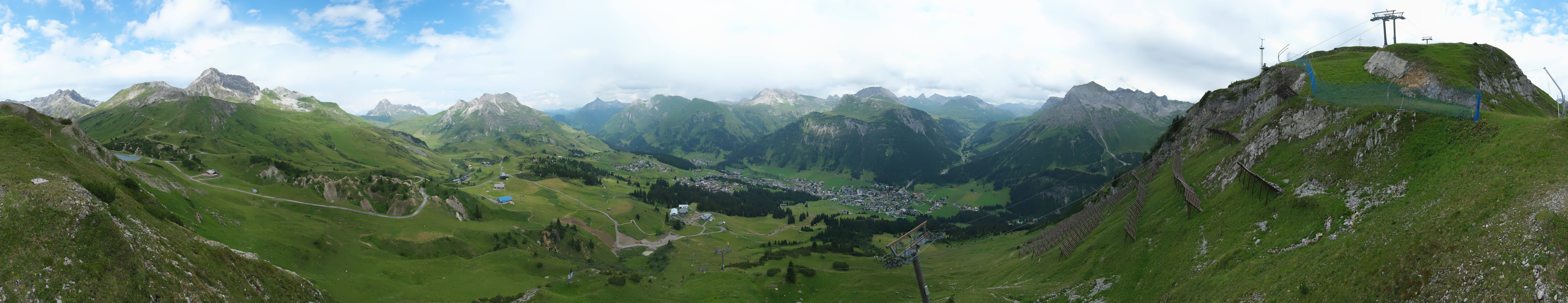 Archiv Foto Webcam Lech-Zürs: Kriegerhorn Panoramablick