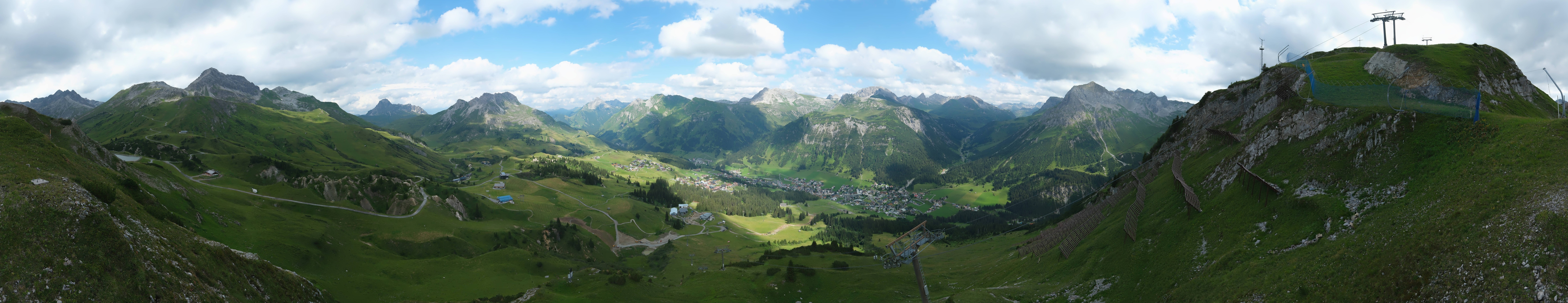 Archiv Foto Webcam Lech-Zürs: Kriegerhorn Panoramablick
