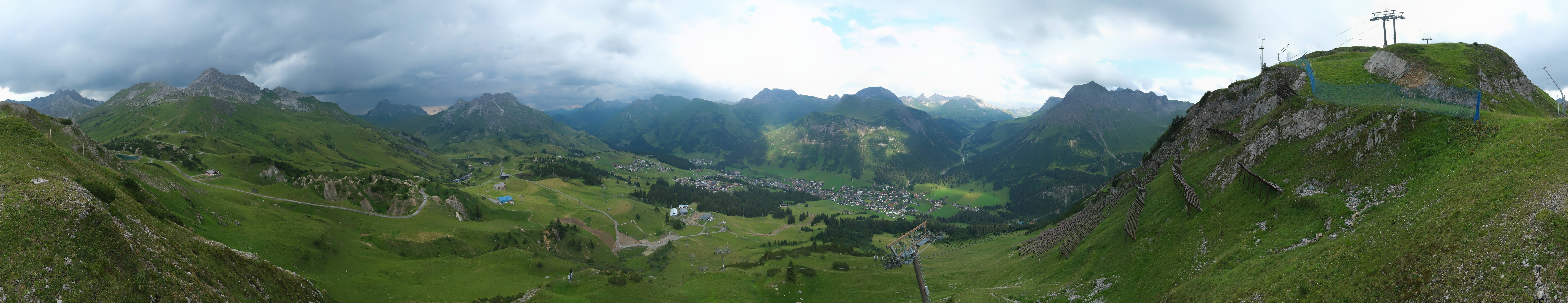 Archiv Foto Webcam Lech-Zürs: Kriegerhorn Panoramablick