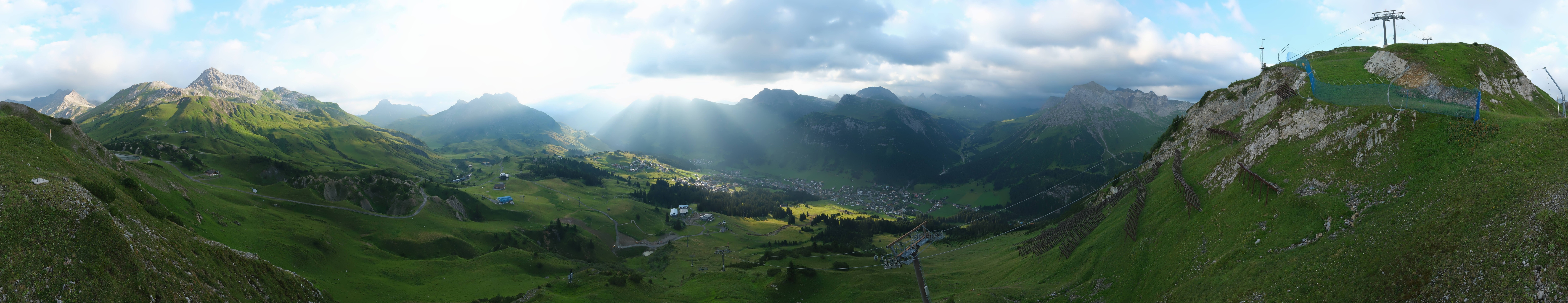Archiv Foto Webcam Lech-Zürs: Kriegerhorn Panoramablick