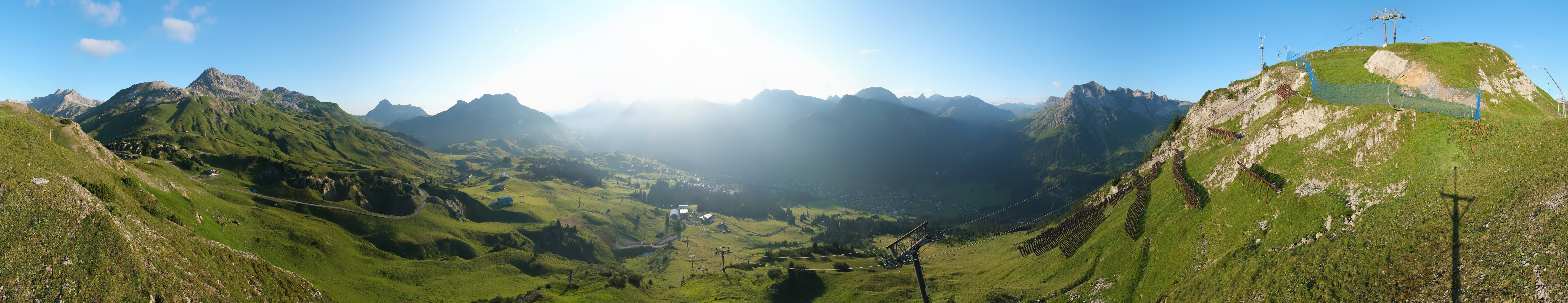 Archiv Foto Webcam Lech-Zürs: Kriegerhorn Panoramablick