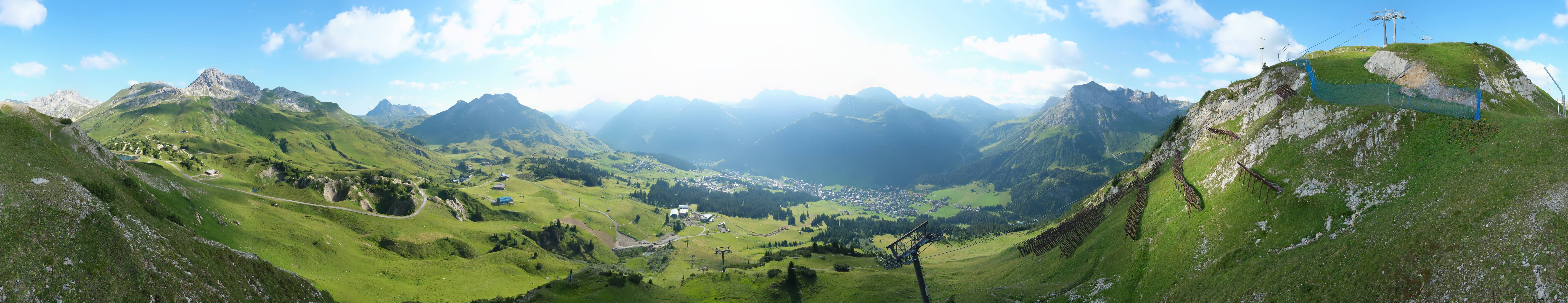Archiv Foto Webcam Lech-Zürs: Kriegerhorn Panoramablick