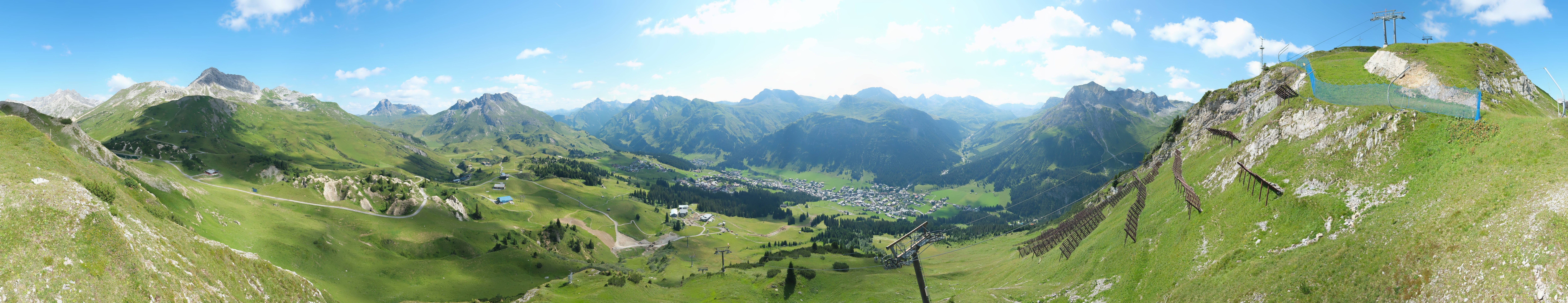 Archiv Foto Webcam Lech-Zürs: Kriegerhorn Panoramablick