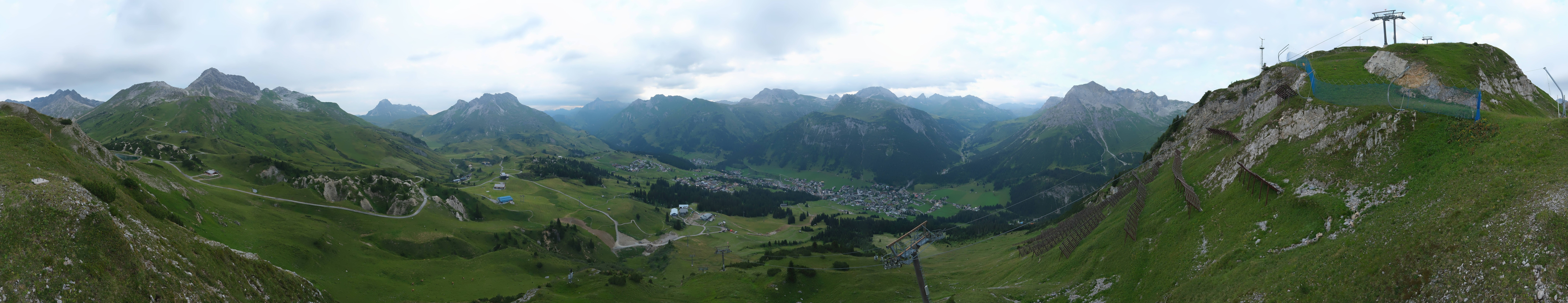 Archiv Foto Webcam Lech-Zürs: Kriegerhorn Panoramablick