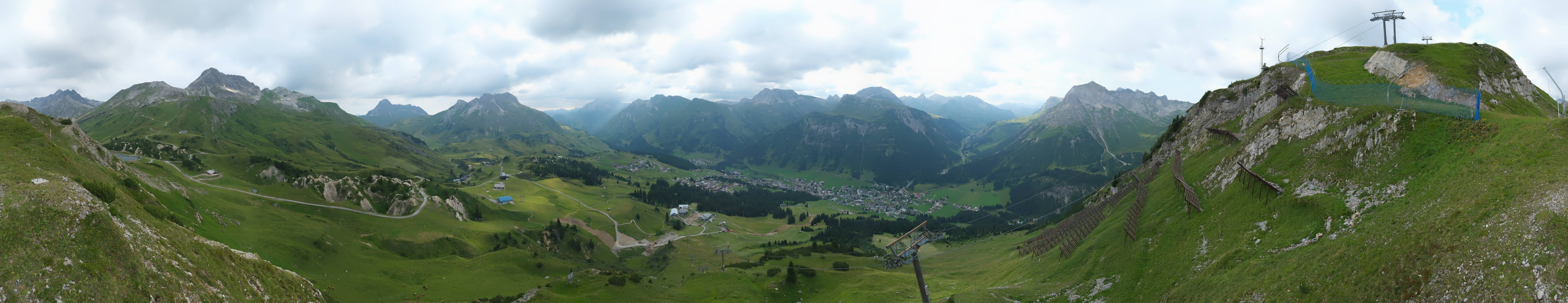 Archiv Foto Webcam Lech-Zürs: Kriegerhorn Panoramablick