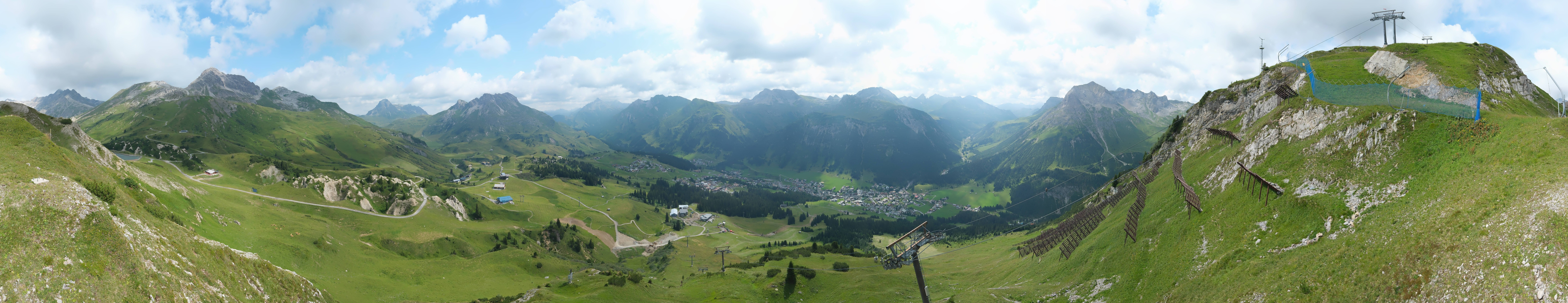 Archiv Foto Webcam Lech-Zürs: Kriegerhorn Panoramablick