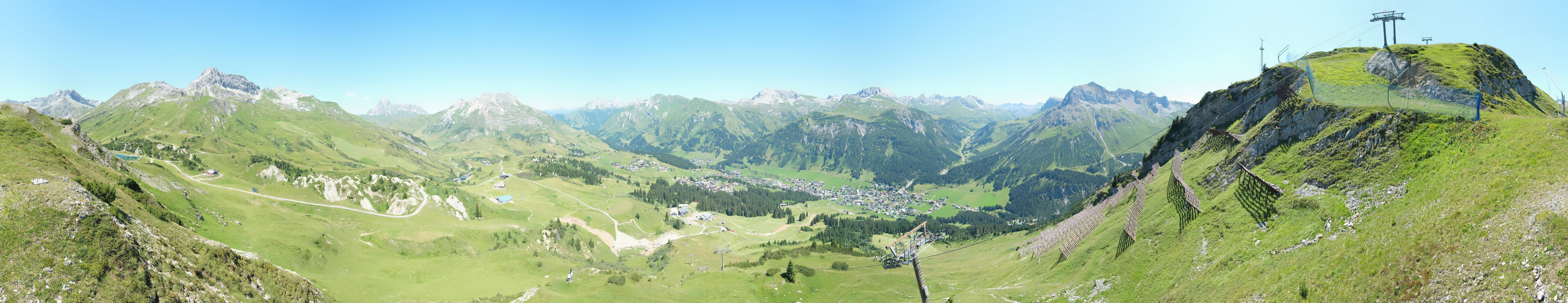 Archiv Foto Webcam Lech-Zürs: Kriegerhorn Panoramablick