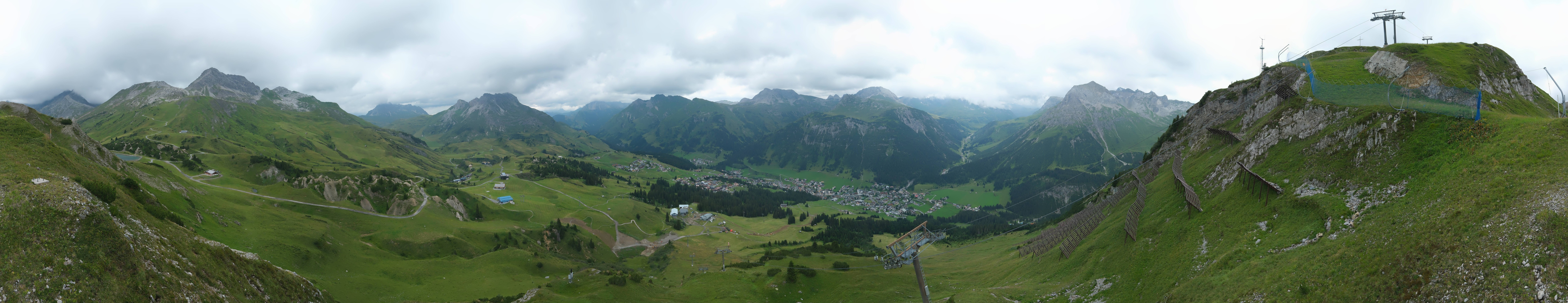 Archiv Foto Webcam Lech-Zürs: Kriegerhorn Panoramablick