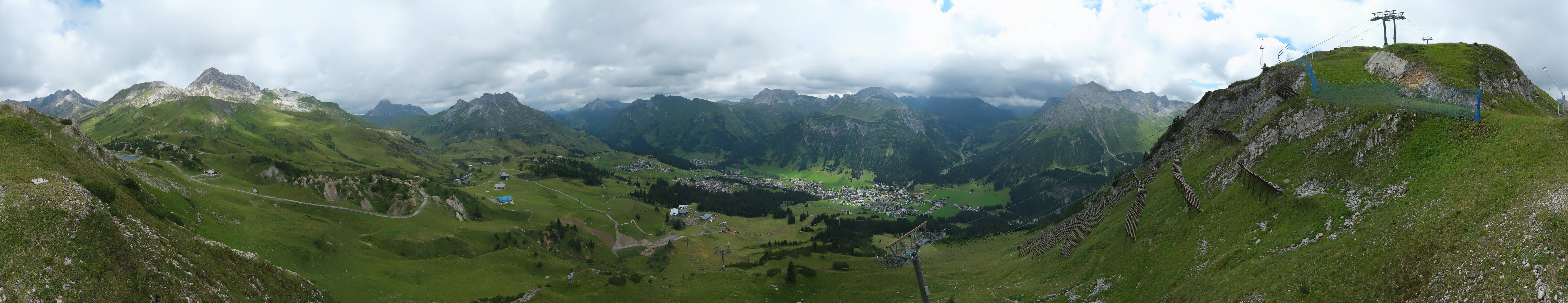 Archiv Foto Webcam Lech-Zürs: Kriegerhorn Panoramablick