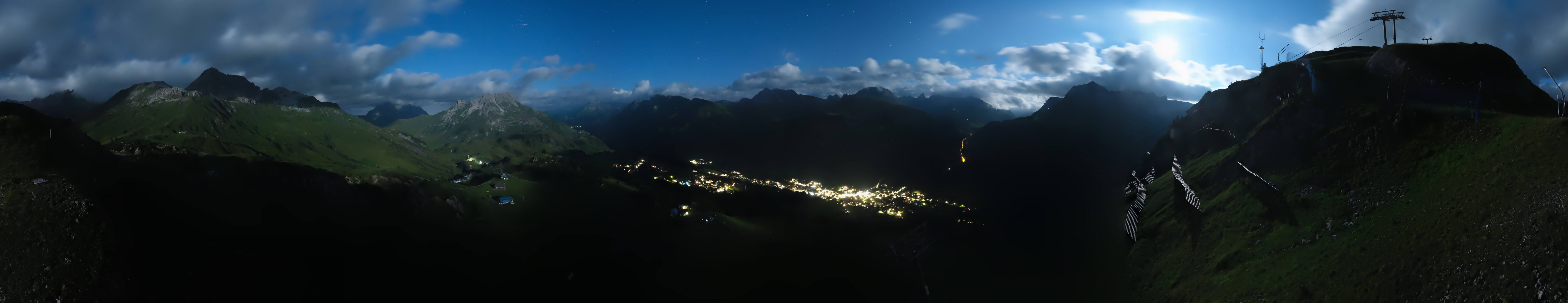 Archiv Foto Webcam Lech-Zürs: Kriegerhorn Panoramablick