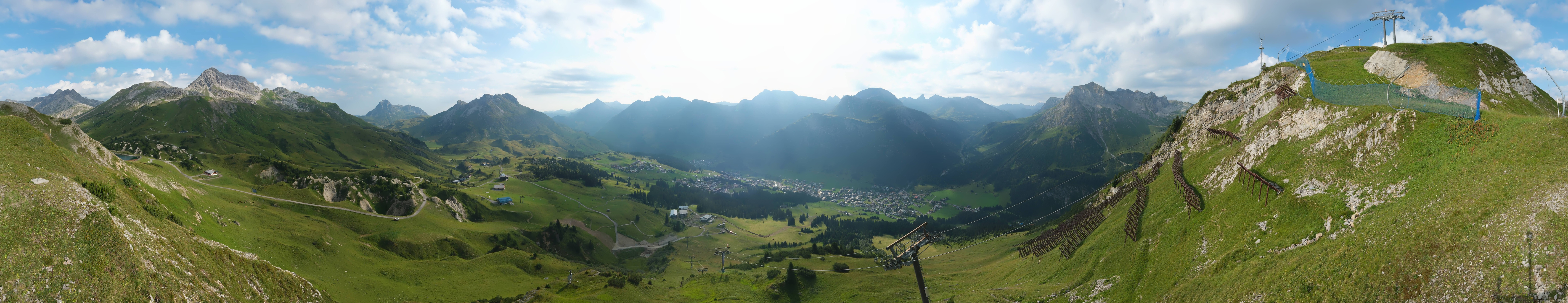 Archiv Foto Webcam Lech-Zürs: Kriegerhorn Panoramablick