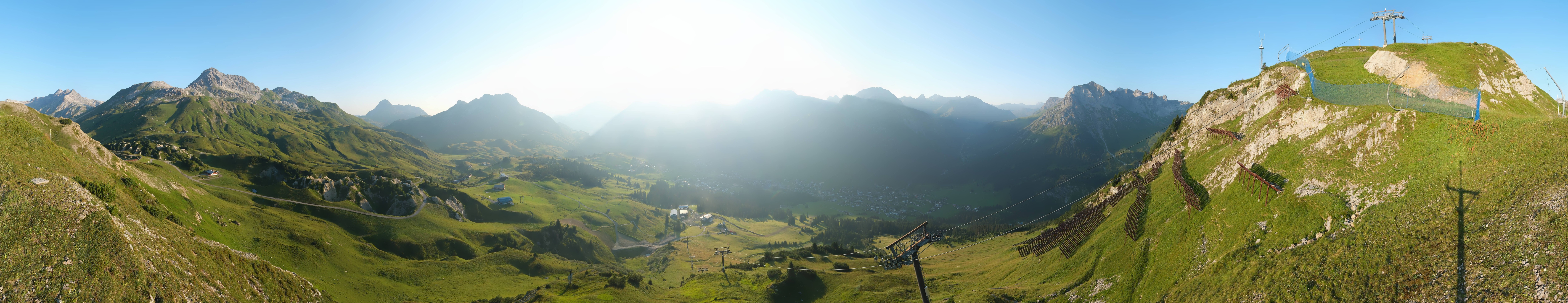 Archiv Foto Webcam Lech-Zürs: Kriegerhorn Panoramablick