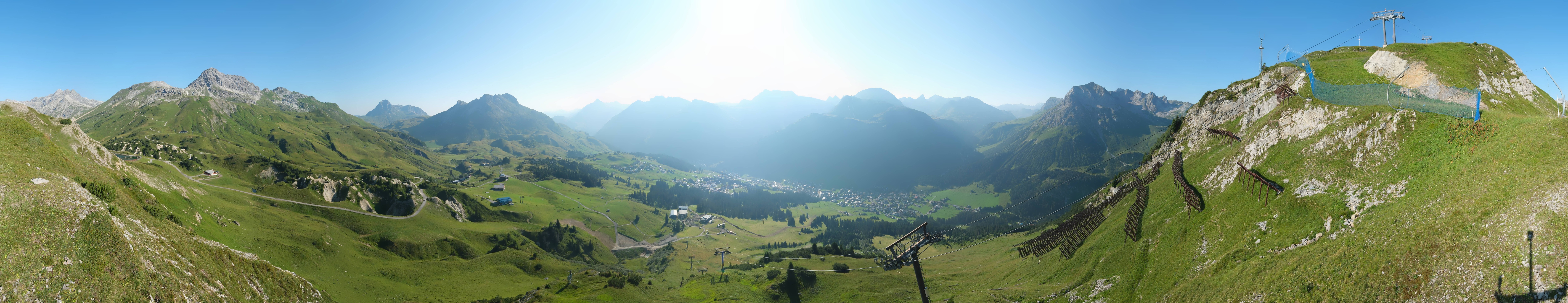 Archiv Foto Webcam Lech-Zürs: Kriegerhorn Panoramablick