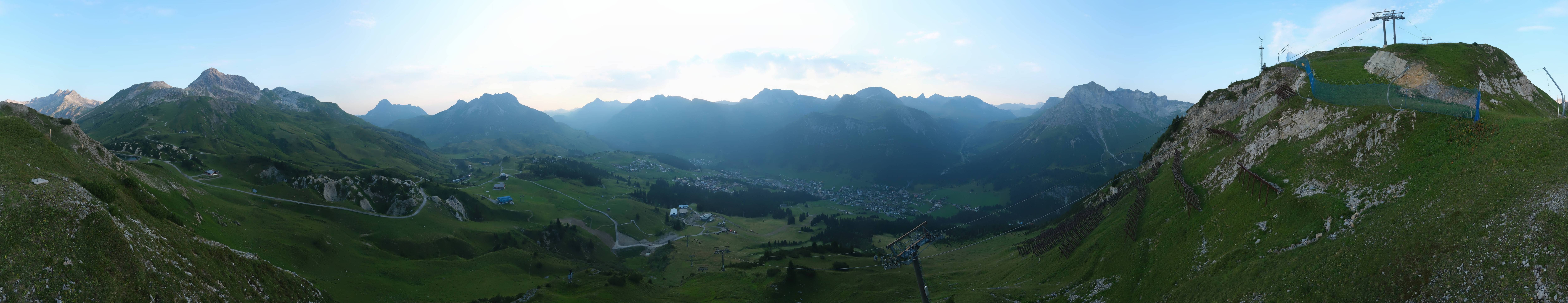 Archiv Foto Webcam Lech-Zürs: Kriegerhorn Panoramablick