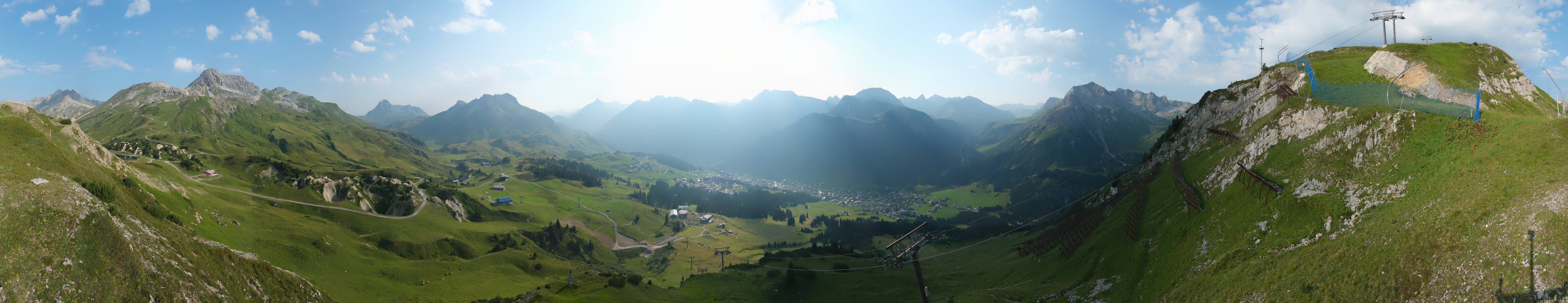 Archiv Foto Webcam Lech-Zürs: Kriegerhorn Panoramablick