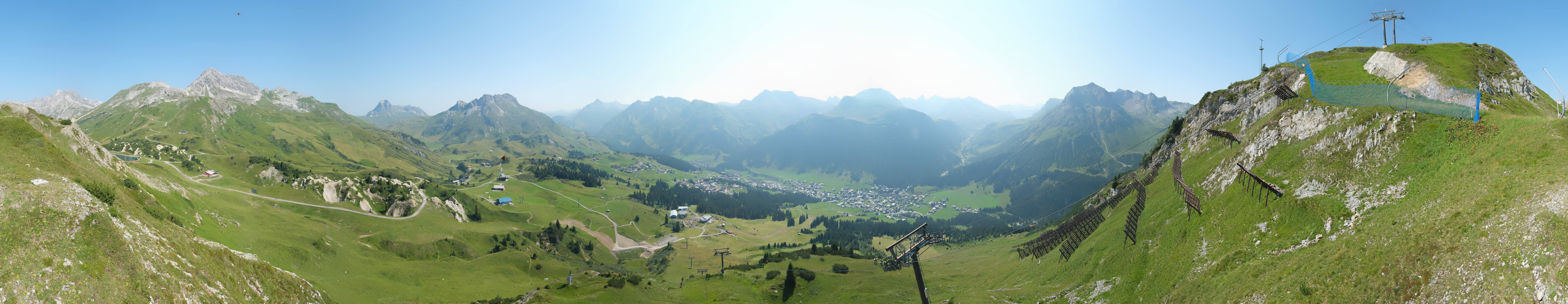 Archiv Foto Webcam Lech-Zürs: Kriegerhorn Panoramablick
