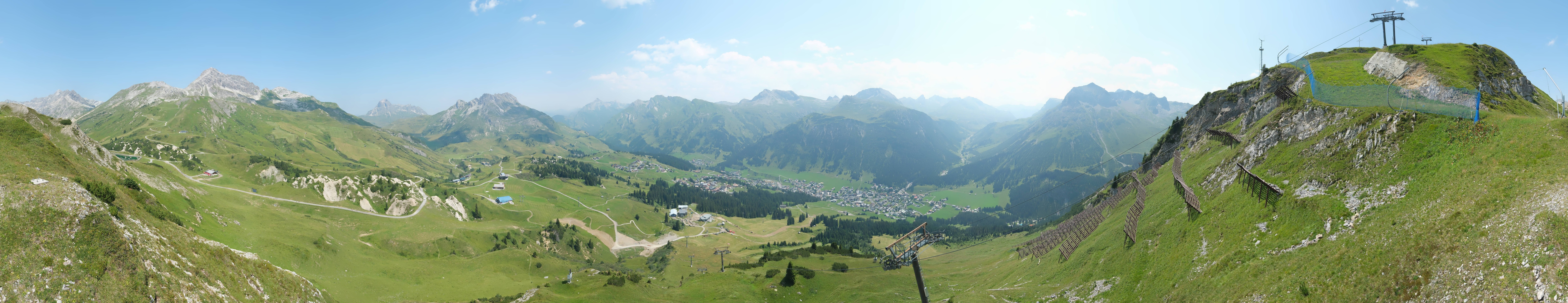 Archiv Foto Webcam Lech-Zürs: Kriegerhorn Panoramablick