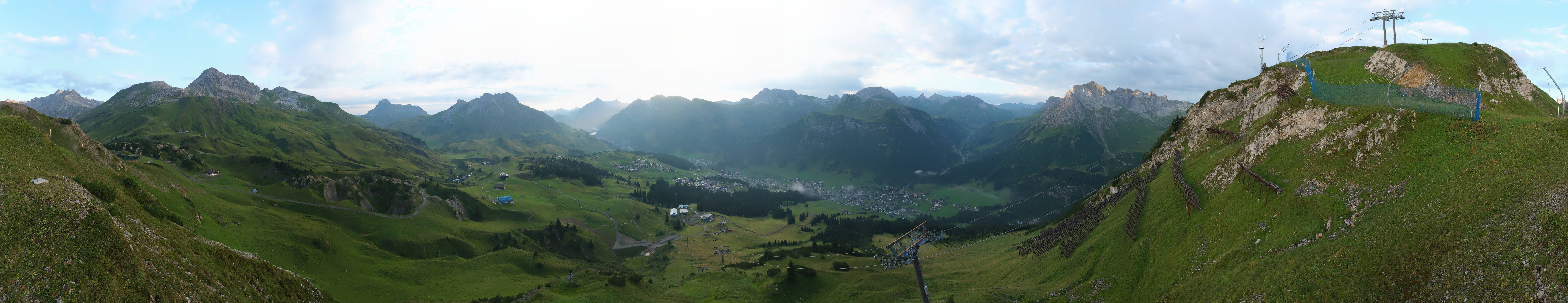 Archiv Foto Webcam Lech-Zürs: Kriegerhorn Panoramablick