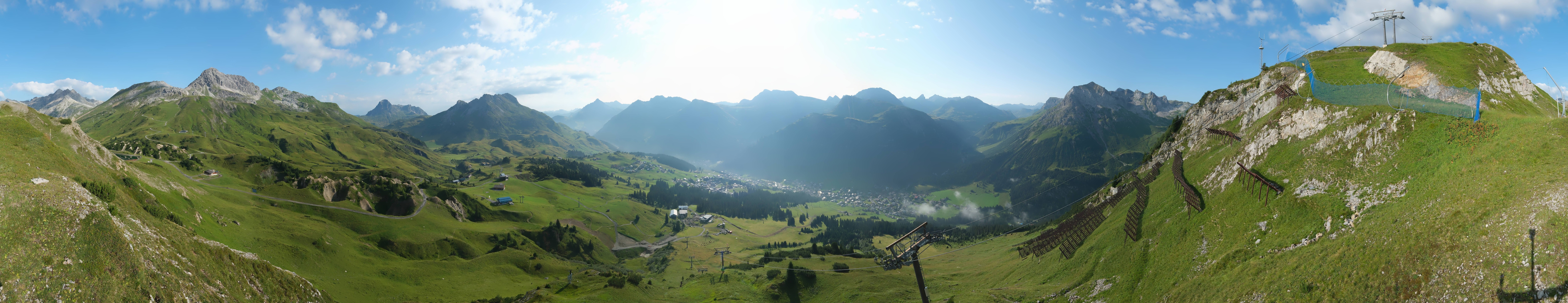 Archiv Foto Webcam Lech-Zürs: Kriegerhorn Panoramablick