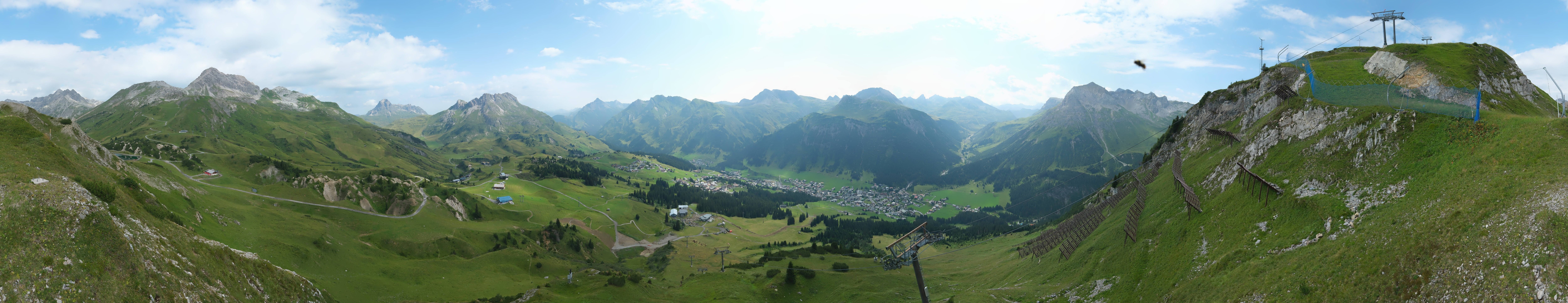 Archiv Foto Webcam Lech-Zürs: Kriegerhorn Panoramablick