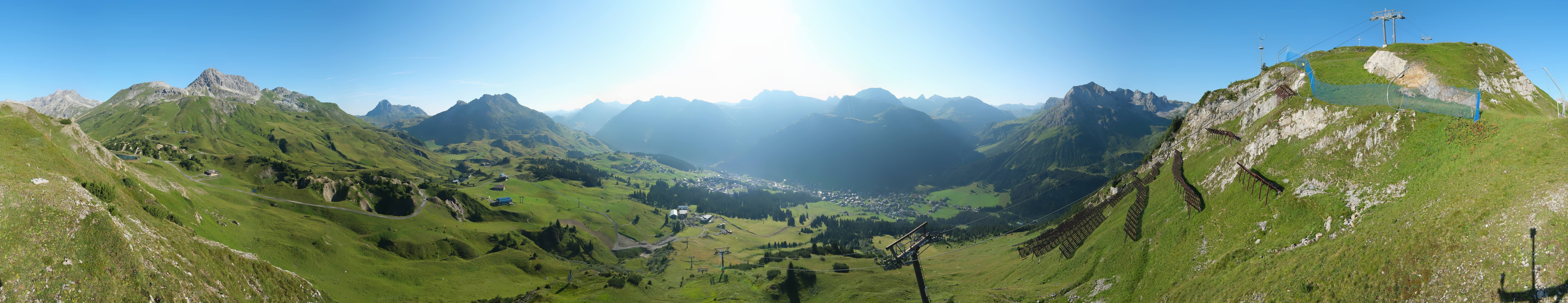 Archiv Foto Webcam Lech-Zürs: Kriegerhorn Panoramablick
