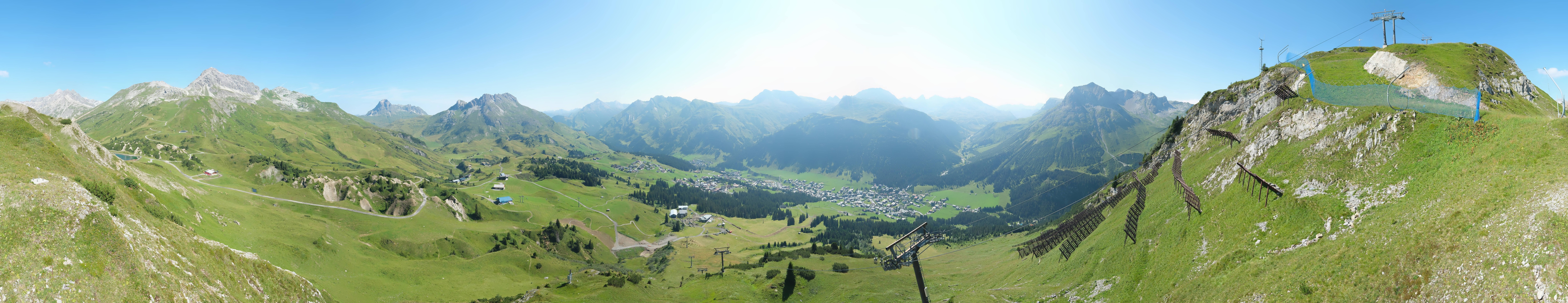 Archiv Foto Webcam Lech-Zürs: Kriegerhorn Panoramablick