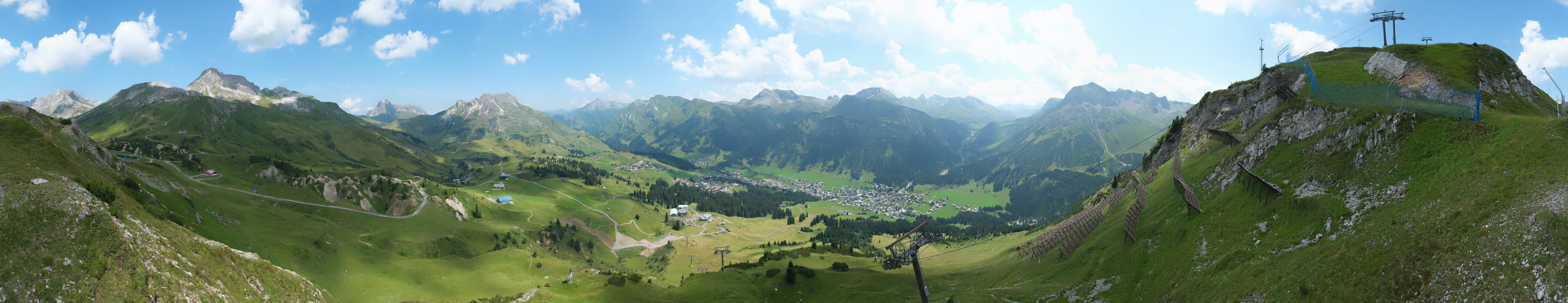 Archiv Foto Webcam Lech-Zürs: Kriegerhorn Panoramablick