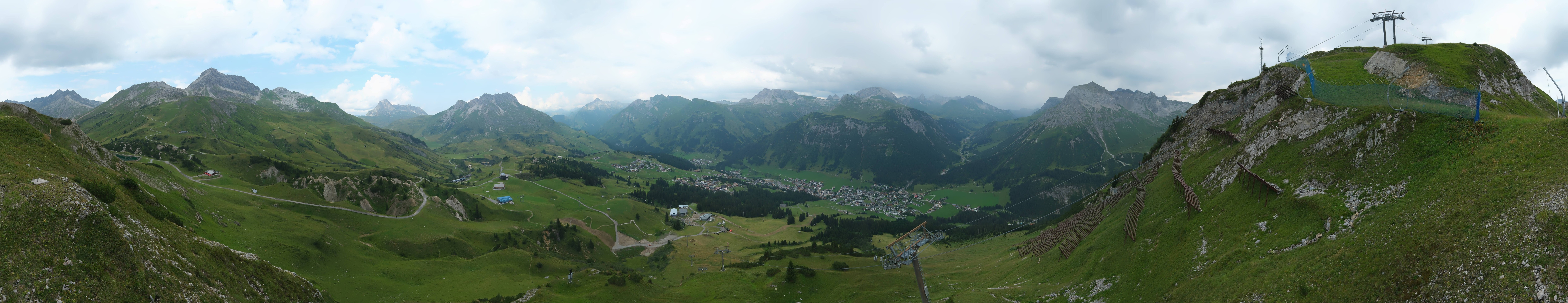 Archiv Foto Webcam Lech-Zürs: Kriegerhorn Panoramablick