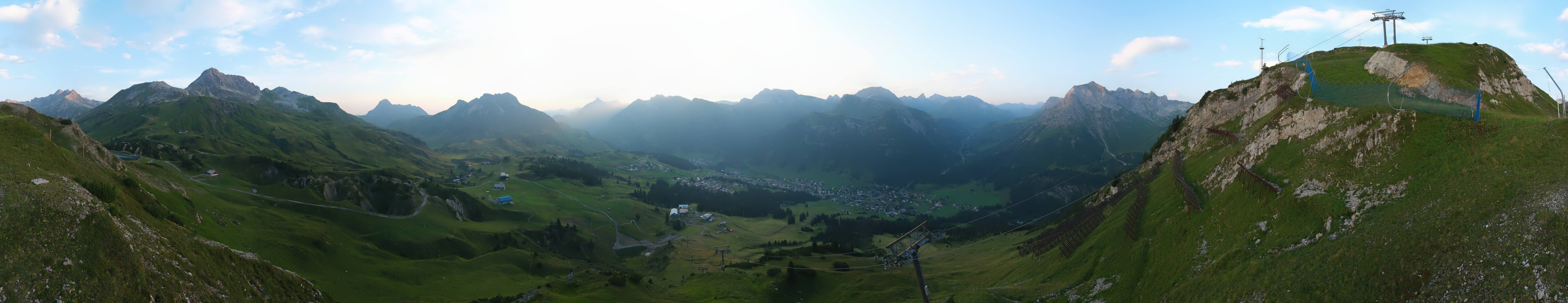 Archiv Foto Webcam Lech-Zürs: Kriegerhorn Panoramablick