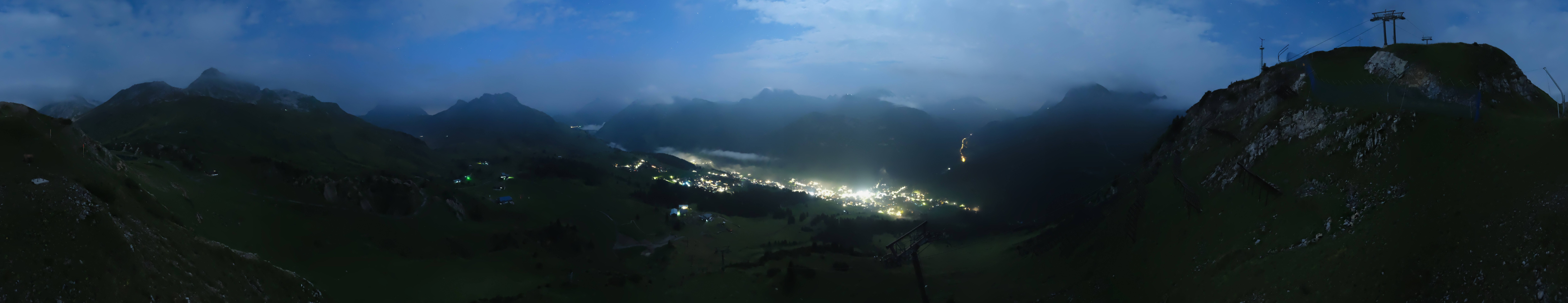 Archiv Foto Webcam Lech-Zürs: Kriegerhorn Panoramablick