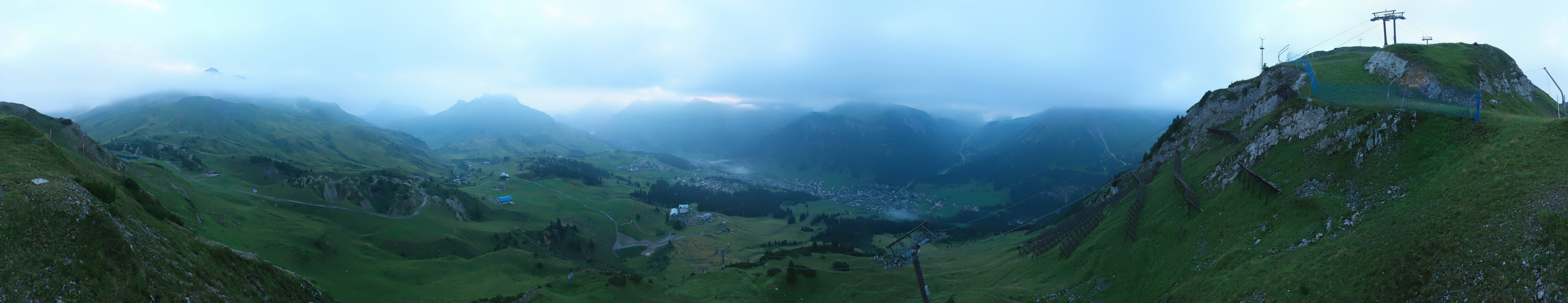 Archiv Foto Webcam Lech-Zürs: Kriegerhorn Panoramablick