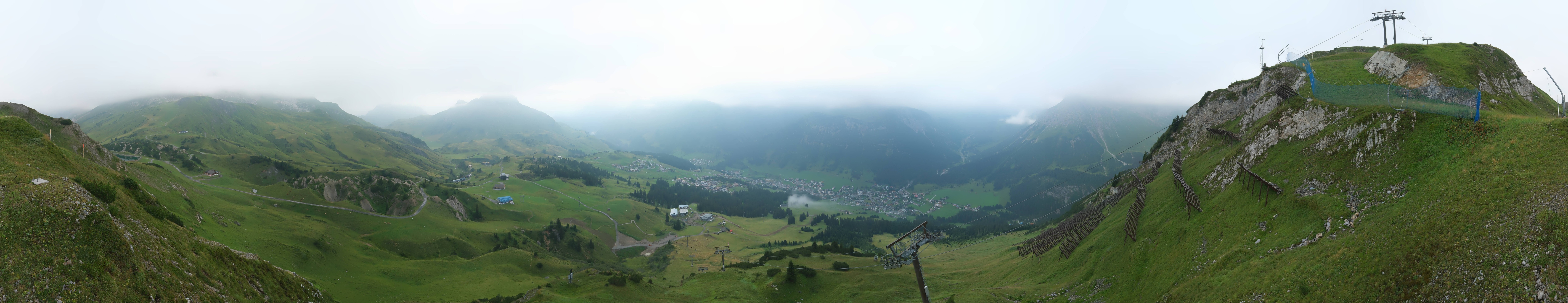 Archiv Foto Webcam Lech-Zürs: Kriegerhorn Panoramablick