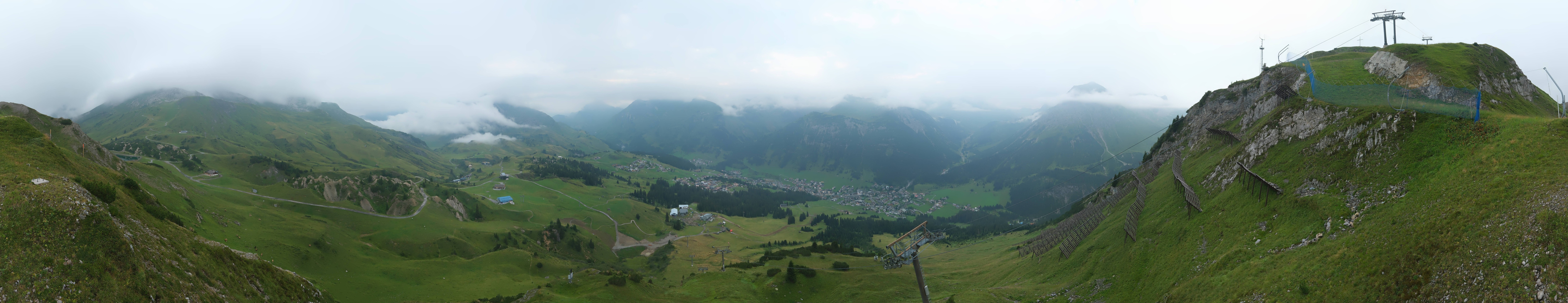 Archiv Foto Webcam Lech-Zürs: Kriegerhorn Panoramablick