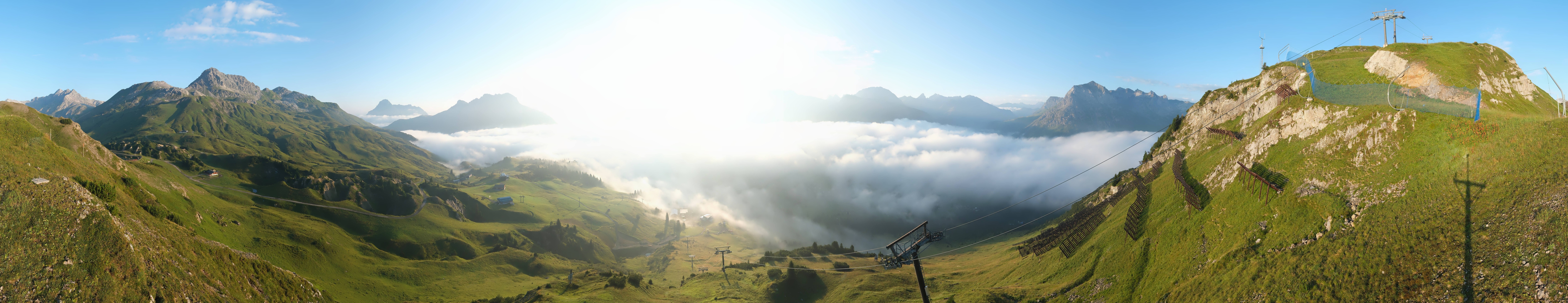 Archiv Foto Webcam Lech-Zürs: Kriegerhorn Panoramablick