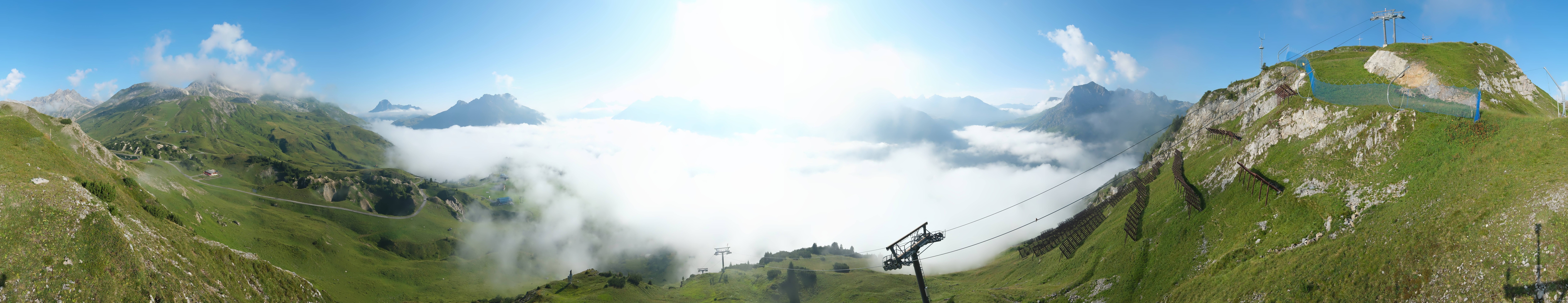 Archiv Foto Webcam Lech-Zürs: Kriegerhorn Panoramablick