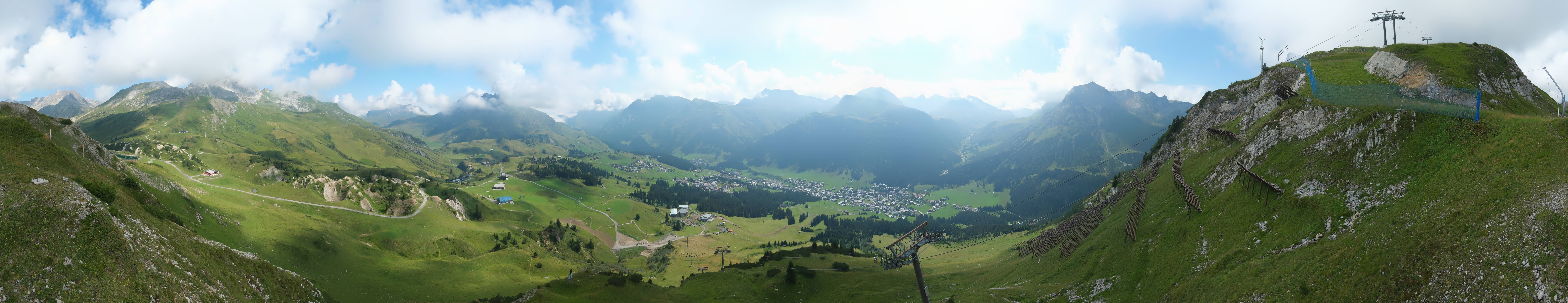 Archiv Foto Webcam Lech-Zürs: Kriegerhorn Panoramablick