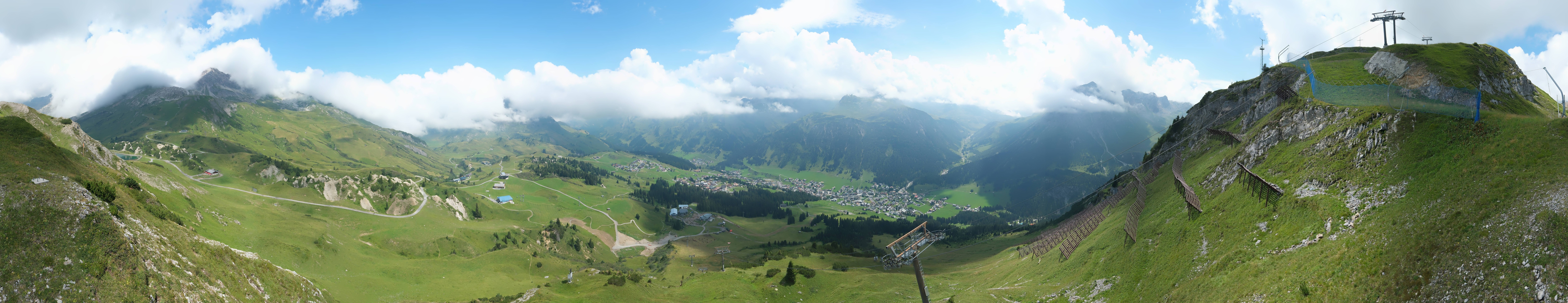 Archiv Foto Webcam Lech-Zürs: Kriegerhorn Panoramablick