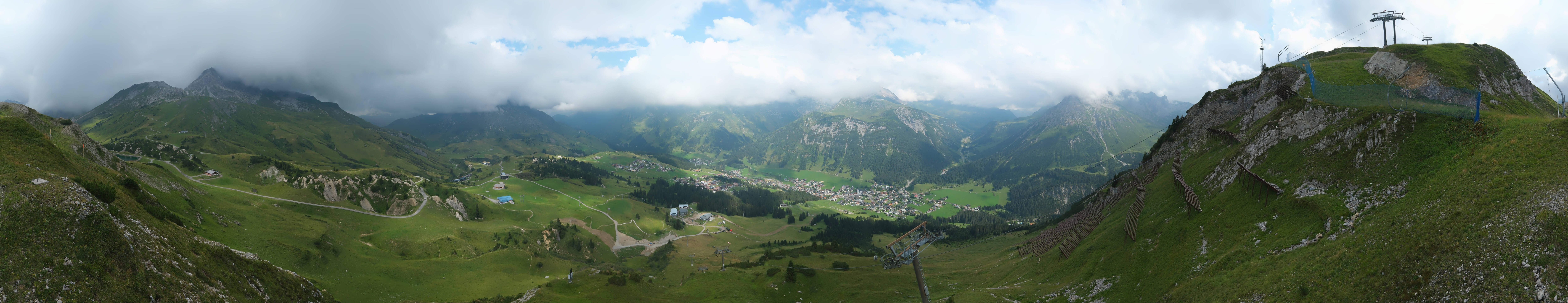 Archiv Foto Webcam Lech-Zürs: Kriegerhorn Panoramablick