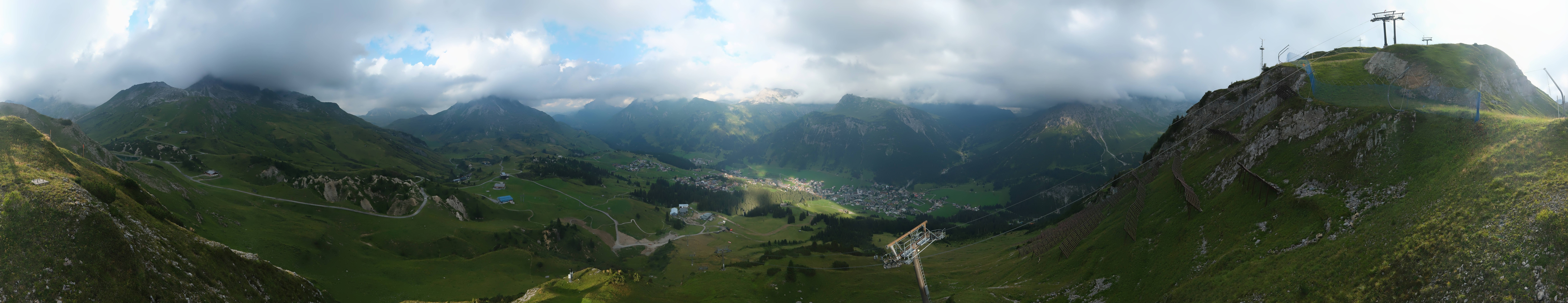 Archiv Foto Webcam Lech-Zürs: Kriegerhorn Panoramablick