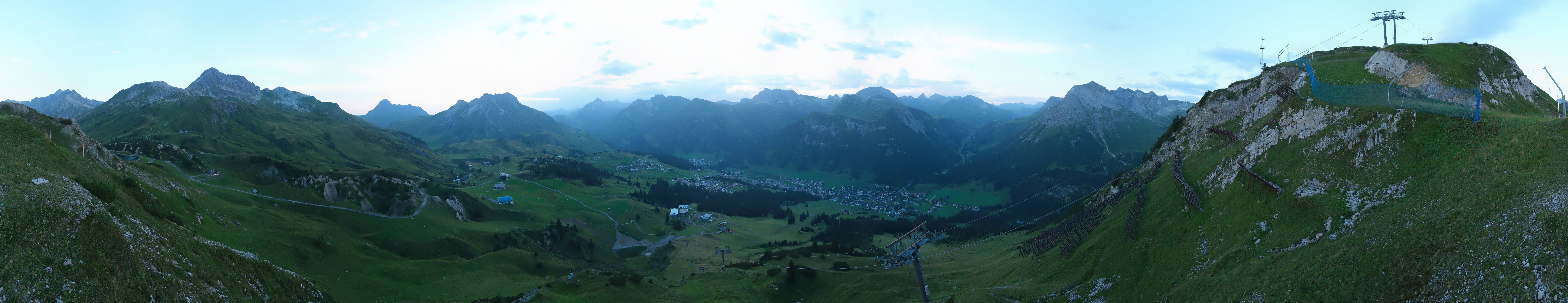 Archiv Foto Webcam Lech-Zürs: Kriegerhorn Panoramablick
