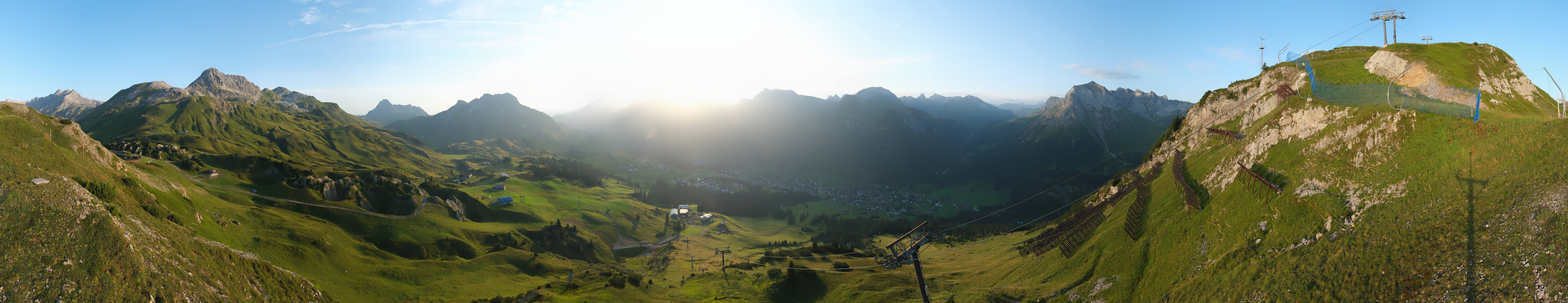 Archiv Foto Webcam Lech-Zürs: Kriegerhorn Panoramablick