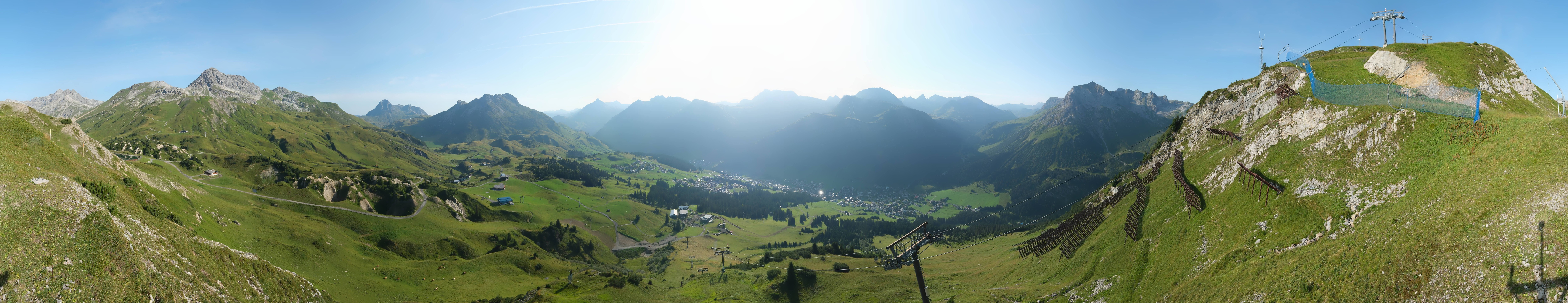 Archiv Foto Webcam Lech-Zürs: Kriegerhorn Panoramablick
