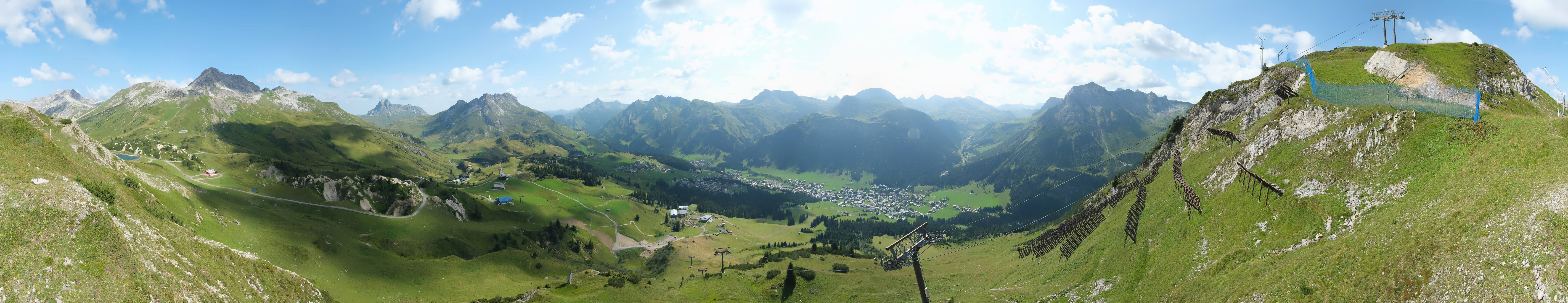 Archiv Foto Webcam Lech-Zürs: Kriegerhorn Panoramablick