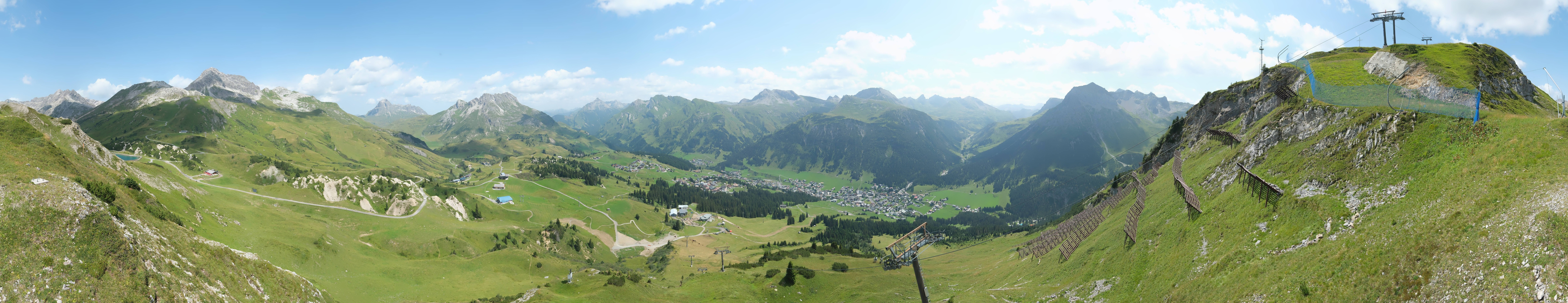 Archiv Foto Webcam Lech-Zürs: Kriegerhorn Panoramablick
