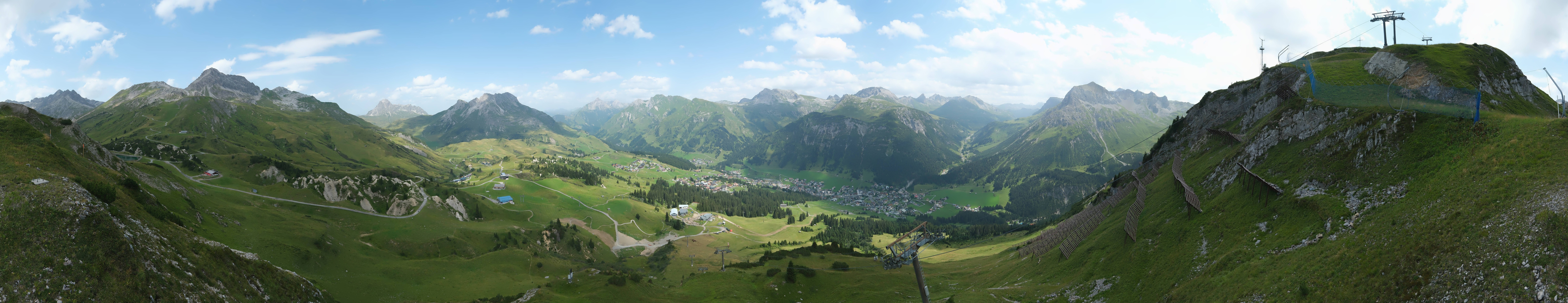 Archiv Foto Webcam Lech-Zürs: Kriegerhorn Panoramablick