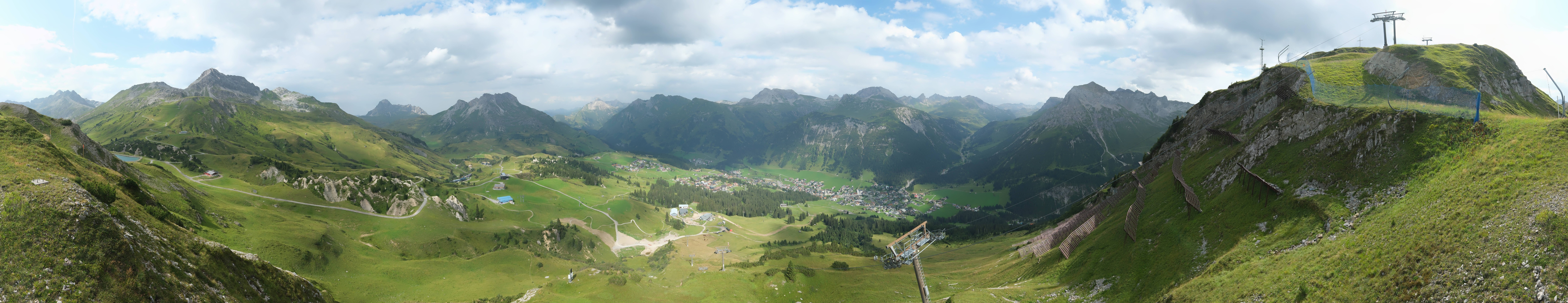 Archiv Foto Webcam Lech-Zürs: Kriegerhorn Panoramablick
