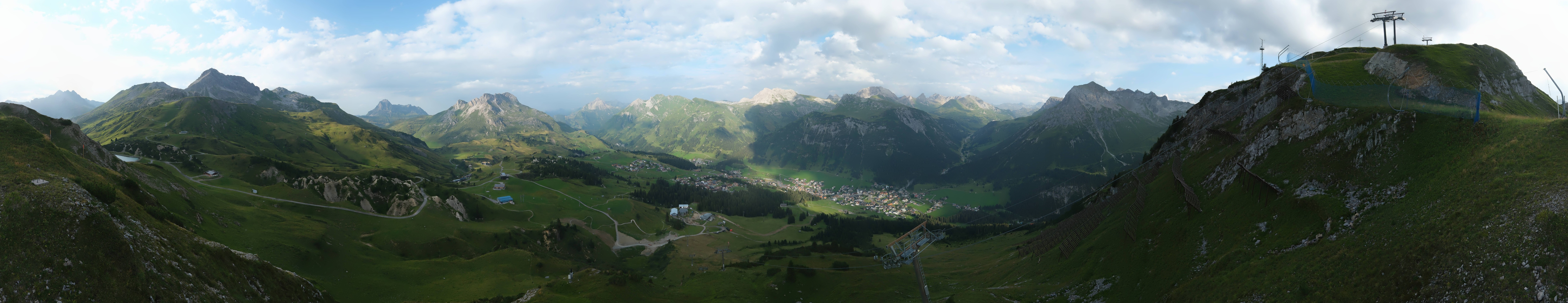 Archiv Foto Webcam Lech-Zürs: Kriegerhorn Panoramablick