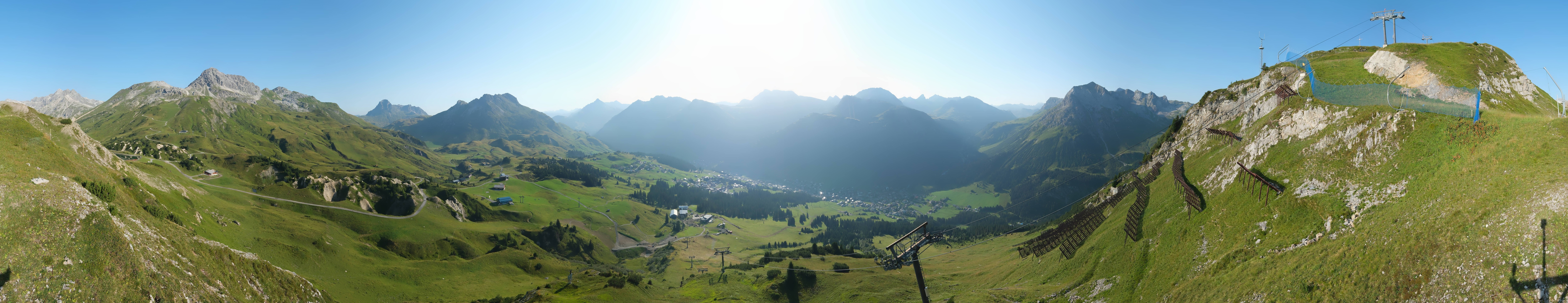 Archiv Foto Webcam Lech-Zürs: Kriegerhorn Panoramablick