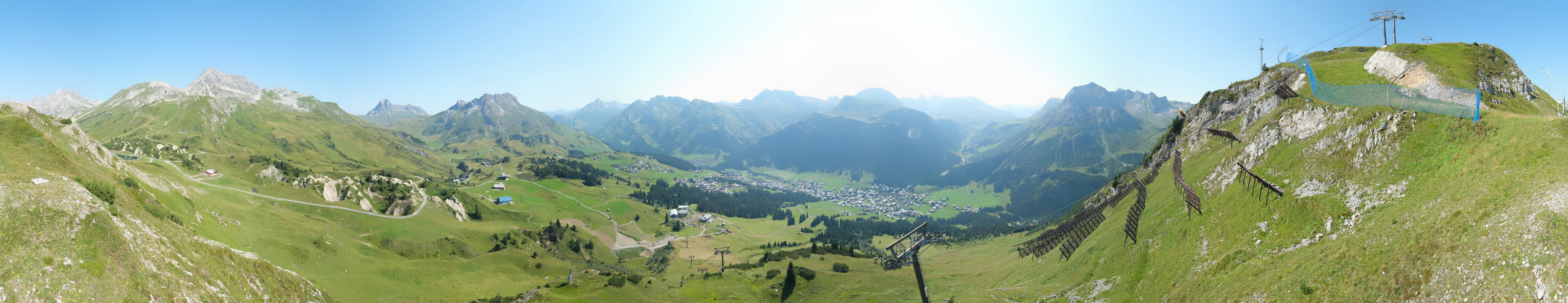 Archiv Foto Webcam Lech-Zürs: Kriegerhorn Panoramablick